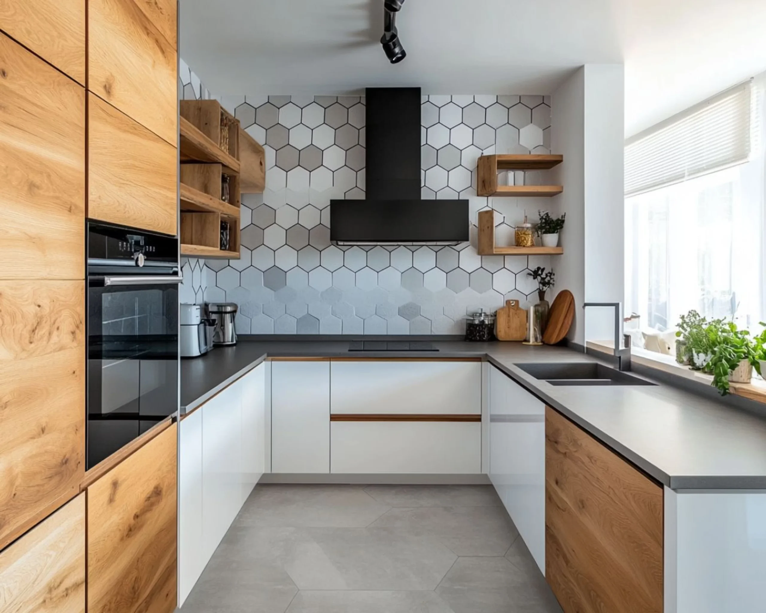 Backsplash U Shaped Kitchen Design Ideass