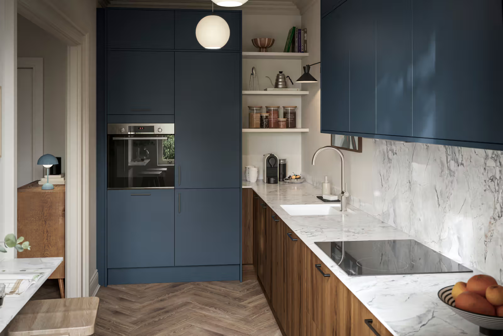 L Shaped Kitchens, High Storage L Shape