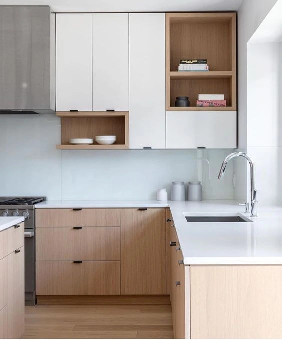 L Shaped Kitchens, L Shape with Window Over Sink