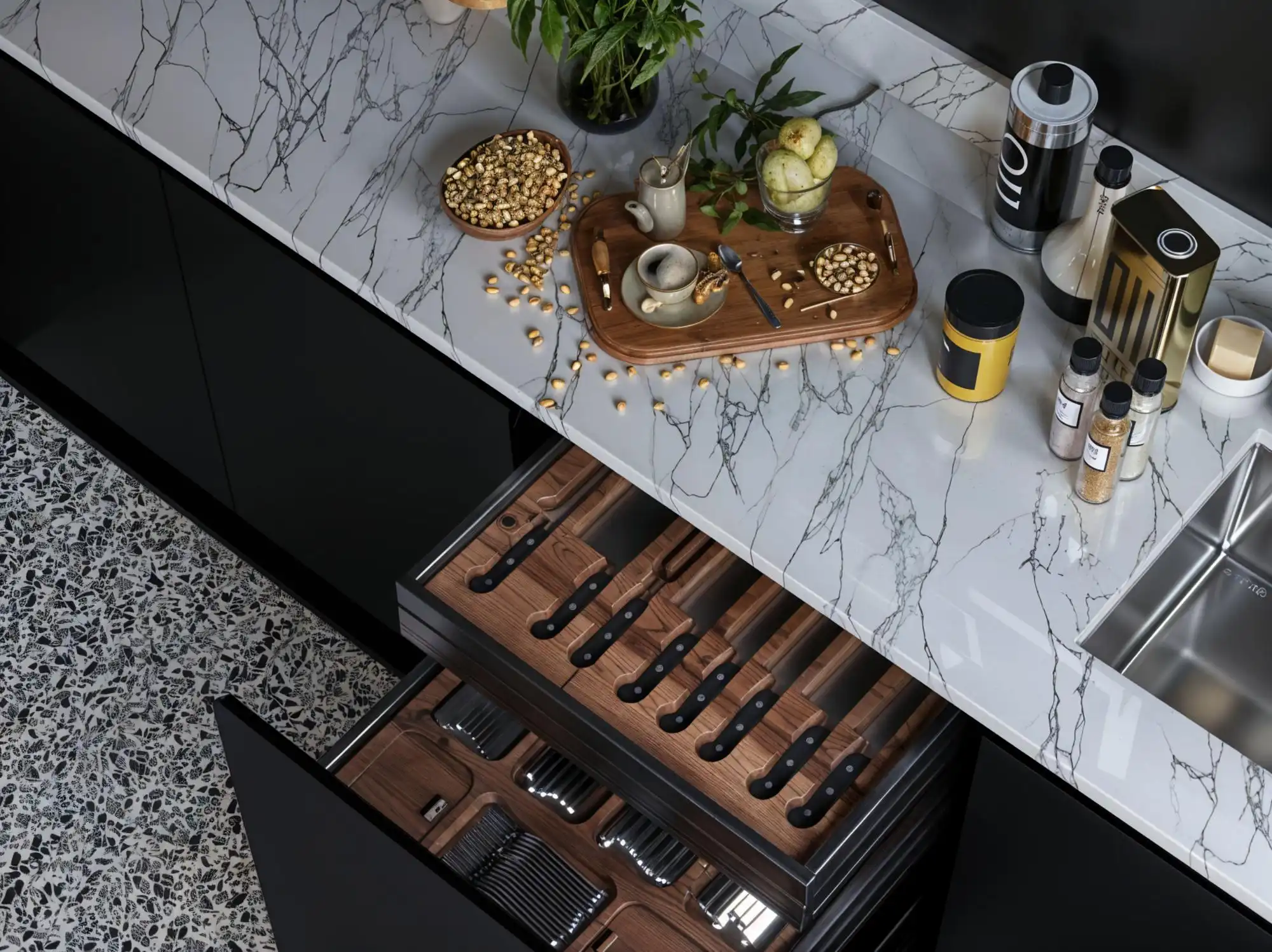 Mixed Materials for Texture and Interest, Open Kitchen Ideas