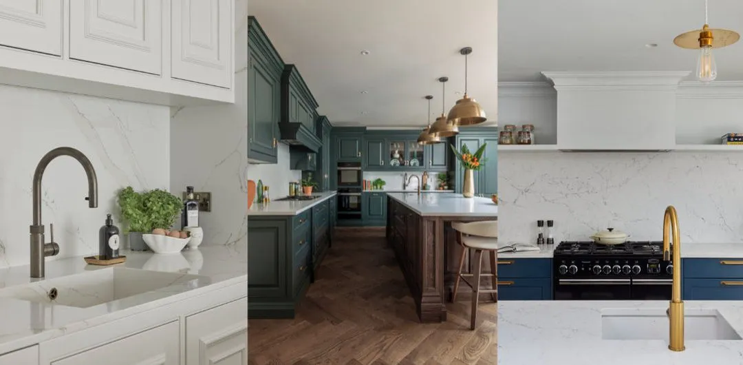 Modern kitchen examples showcasing storage, prep, and cooking areas