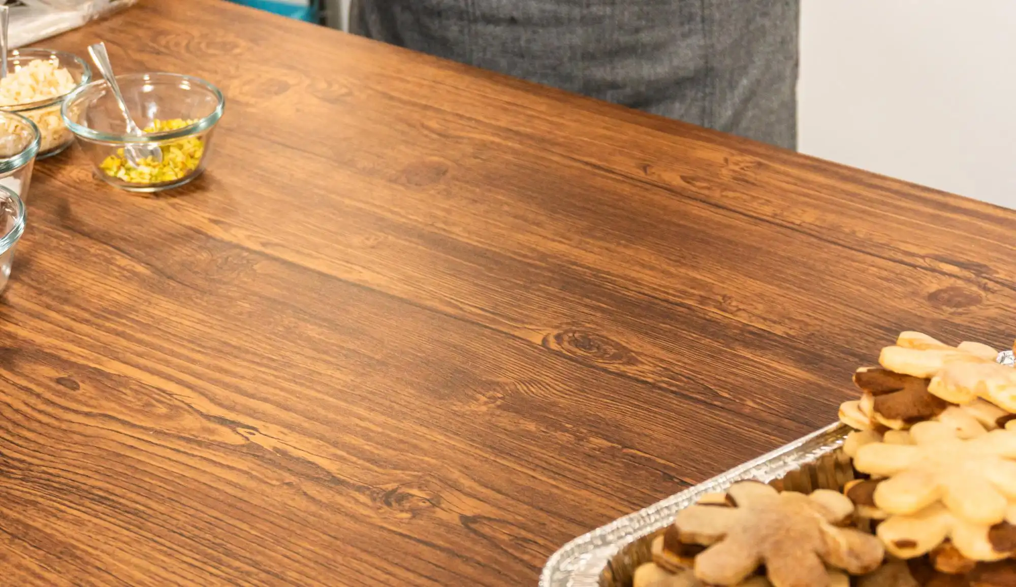 Dark walnut Wood for Kitchen Countertops surface view