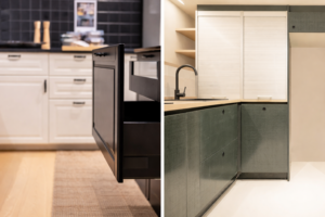 Overlay vs inset kitchen cabinets side by side comparison