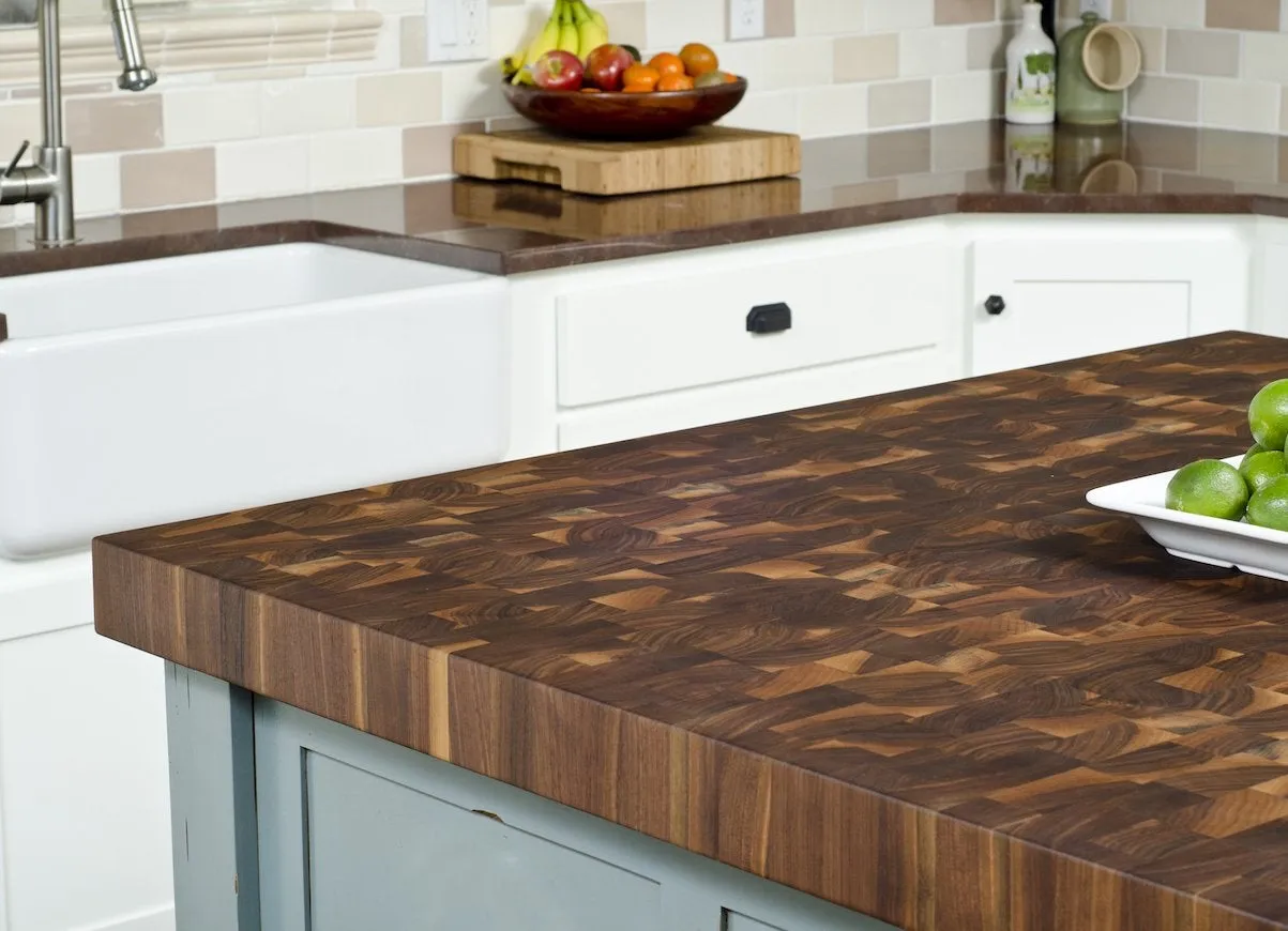 Teak exotic Wood for Kitchen Countertops rich pattern