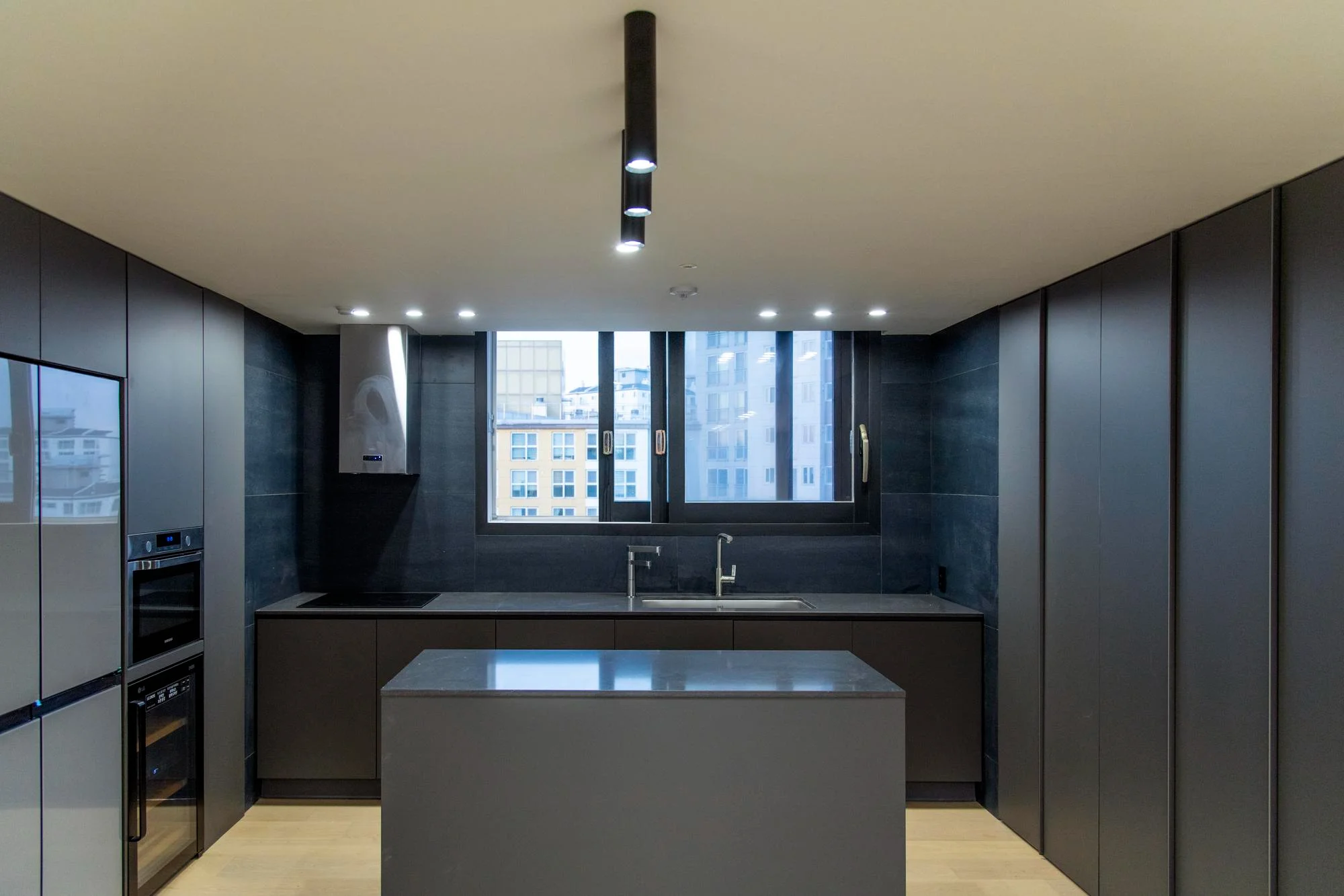 Track Lighting with Adjustable Fixtures, Kitchen Lighting