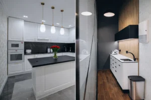 Comparison Cool White and Daylight Lighting in Kitchen