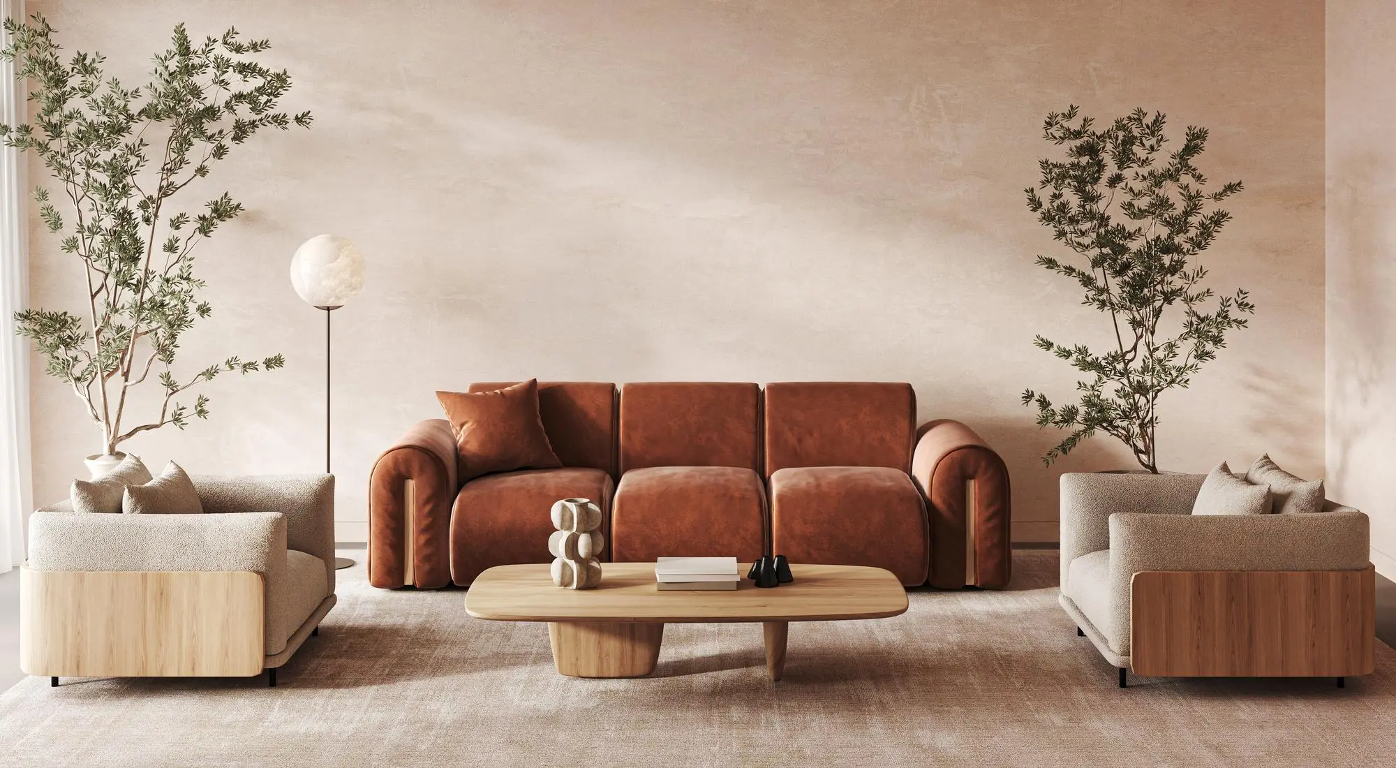 Warm Taupe, Living Room Color Ideas