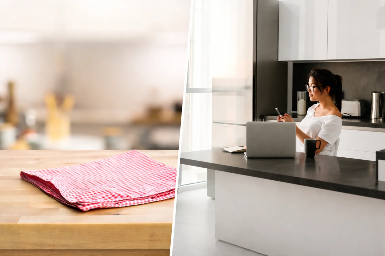 Comparison of kitchen island and kitchen table Comparison of kitchen island and kitchen table