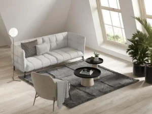 Feature a Gray Rug, Gray Living Room Ideas