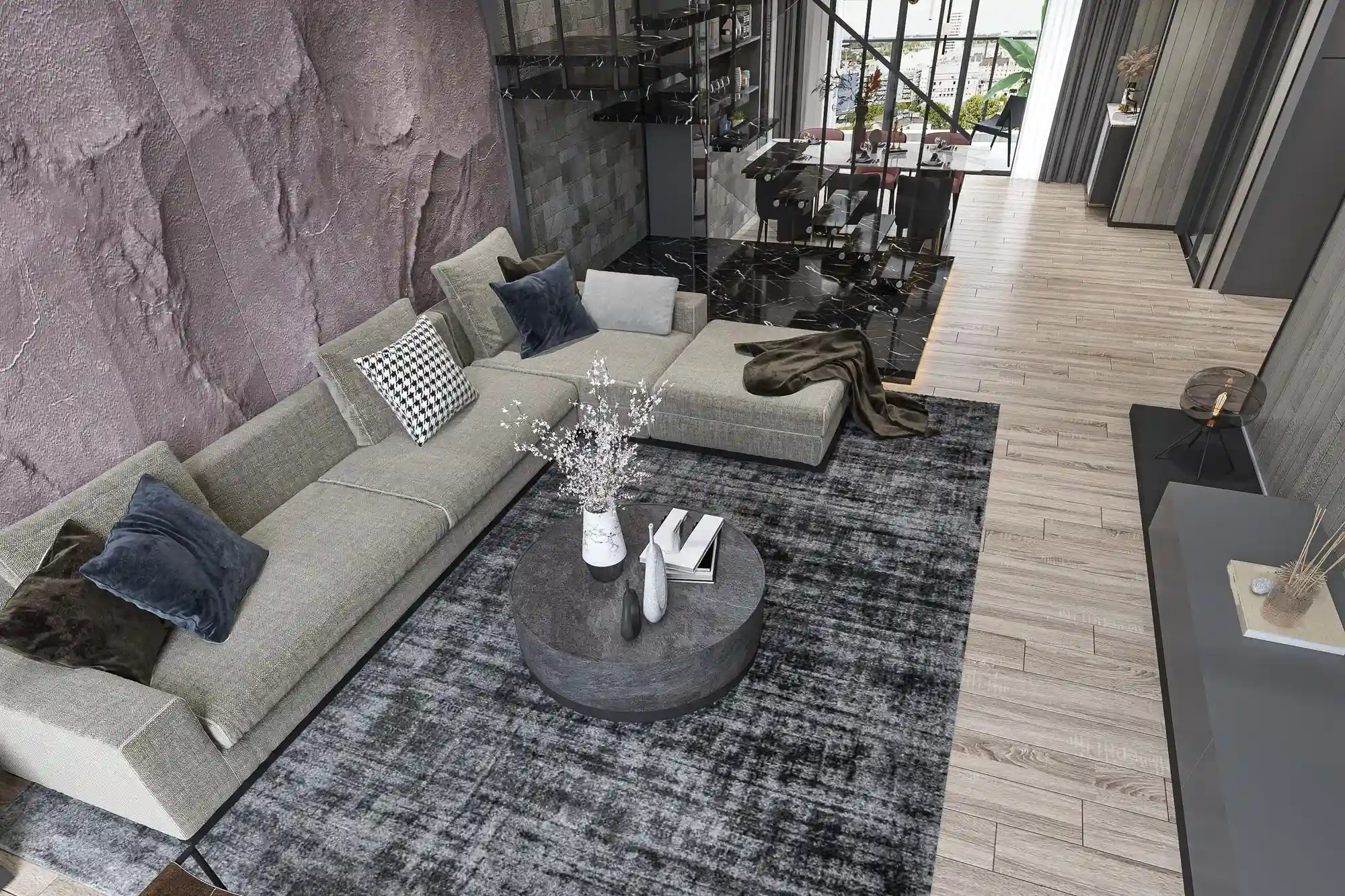 リビングルームの床材に最適な、柔らかく快適なカーペットタイル リビングルームの床材に最適な、柔らかく快適なカーペットタイル