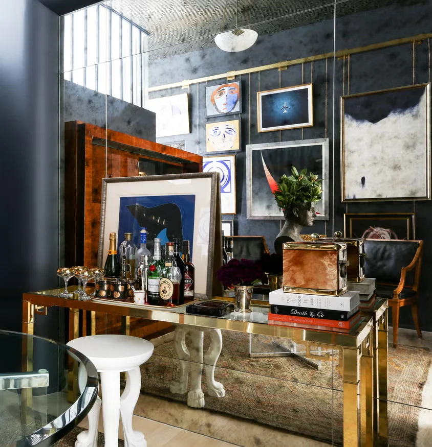 Coffee Cocktail Combo Bar, Living Room Bar Ideas