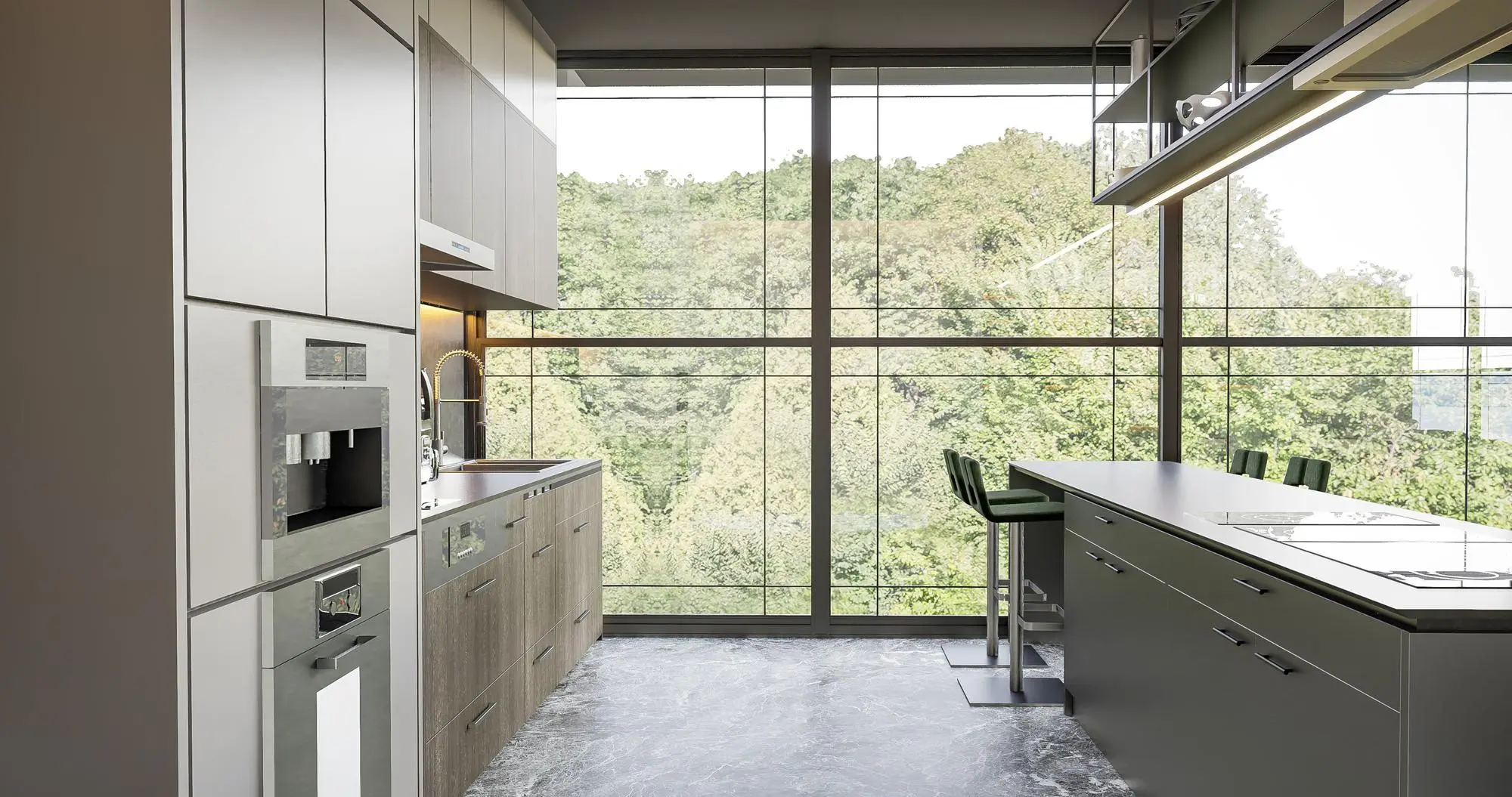 Large Picture Window for Maximum Light Kitchen Window Ideas