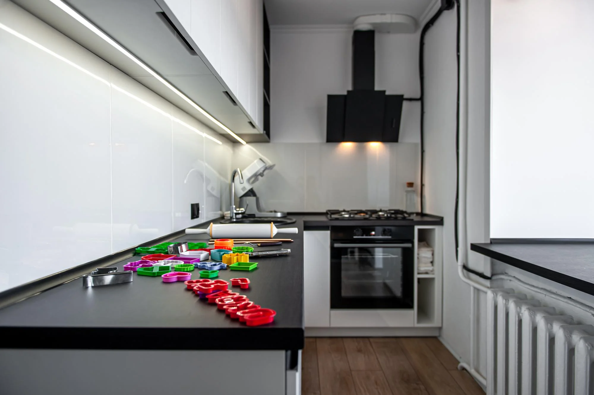Built In Appliance Integration Galley Kitchen Design Ideas
