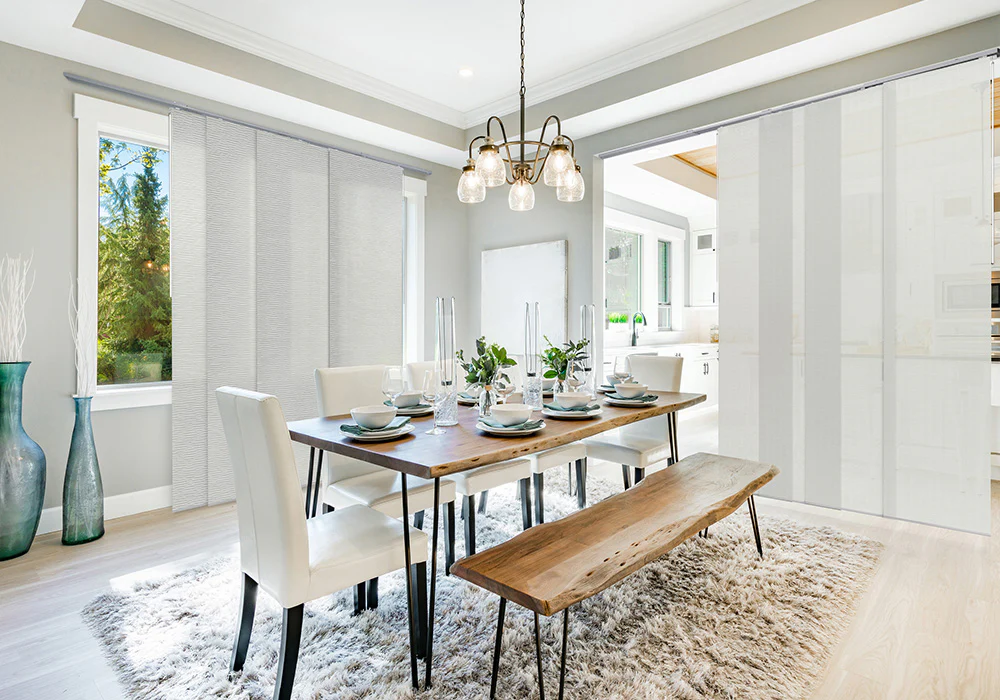 Curtains or Fabric Panels, Separate Kitchen and Living Room