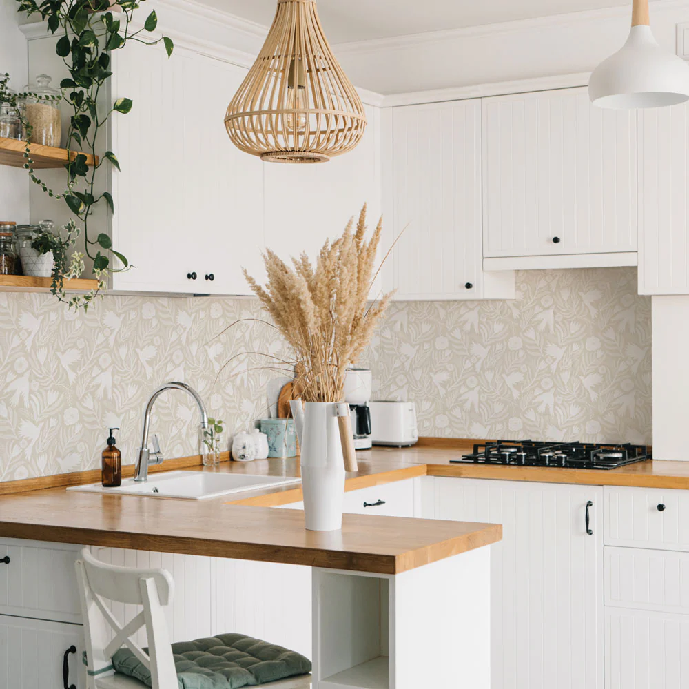 Paint or Wallpaper, Kitchen Backsplash Materials