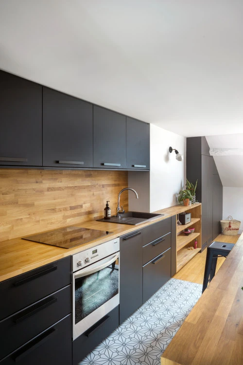 Wood, Kitchen Backsplash Materials