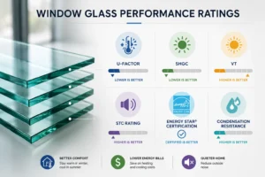 Window glass performance ratings and energy efficiency guide