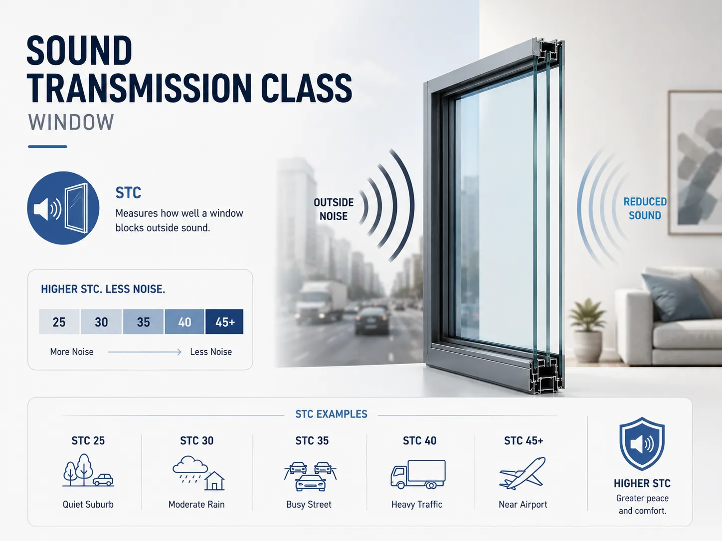 Sound Transmission Class window noise reduction guide Sound Transmission Class window noise reduction guide